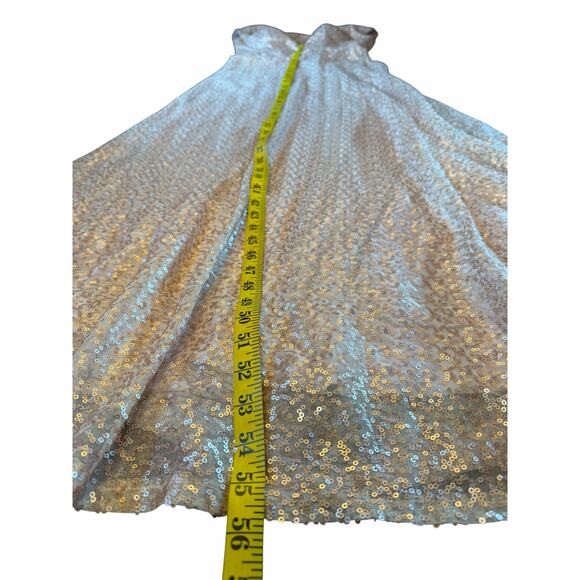 Morilee by Madeline Gardner Rose Gold Sequined Gown - Size 6 - Picture 8 of 16